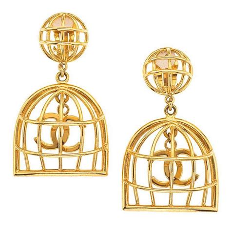 chanel birdcage earrings|chanel earrings size guide.